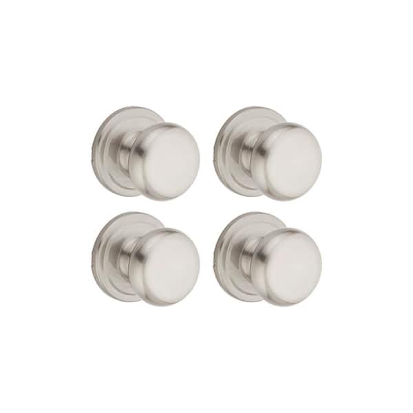 Kwikset Juno Satin Nickel Passage Hall/Closet Door Knob (4-Pack)