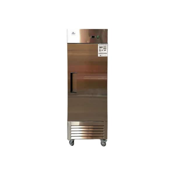 27 in. 20 cu. ft. Commercial Single Door Reach in Refrigerator in Stainless Steel