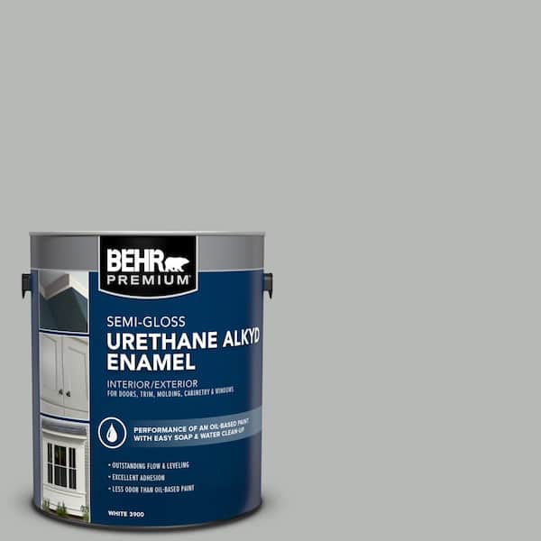 1 gal. #N460-3 Lunar Surface Urethane Alkyd Semi-Gloss Enamel Interior/Exterior Paint