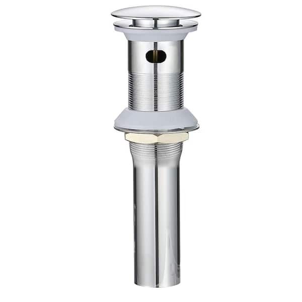 BWE Bathroom Sink Pop-Up Drain with Overflow in Polished Chrome