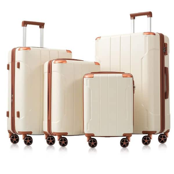 LIVACA 2-Piece Lightweight Glossy Hard Plastic Hardshell Carry On