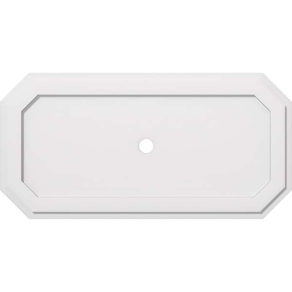 40 in. W x 20 in. H x 2 in. ID x 1 in. P Emerald Architectural Grade PVC Contemporary Ceiling Medallion
