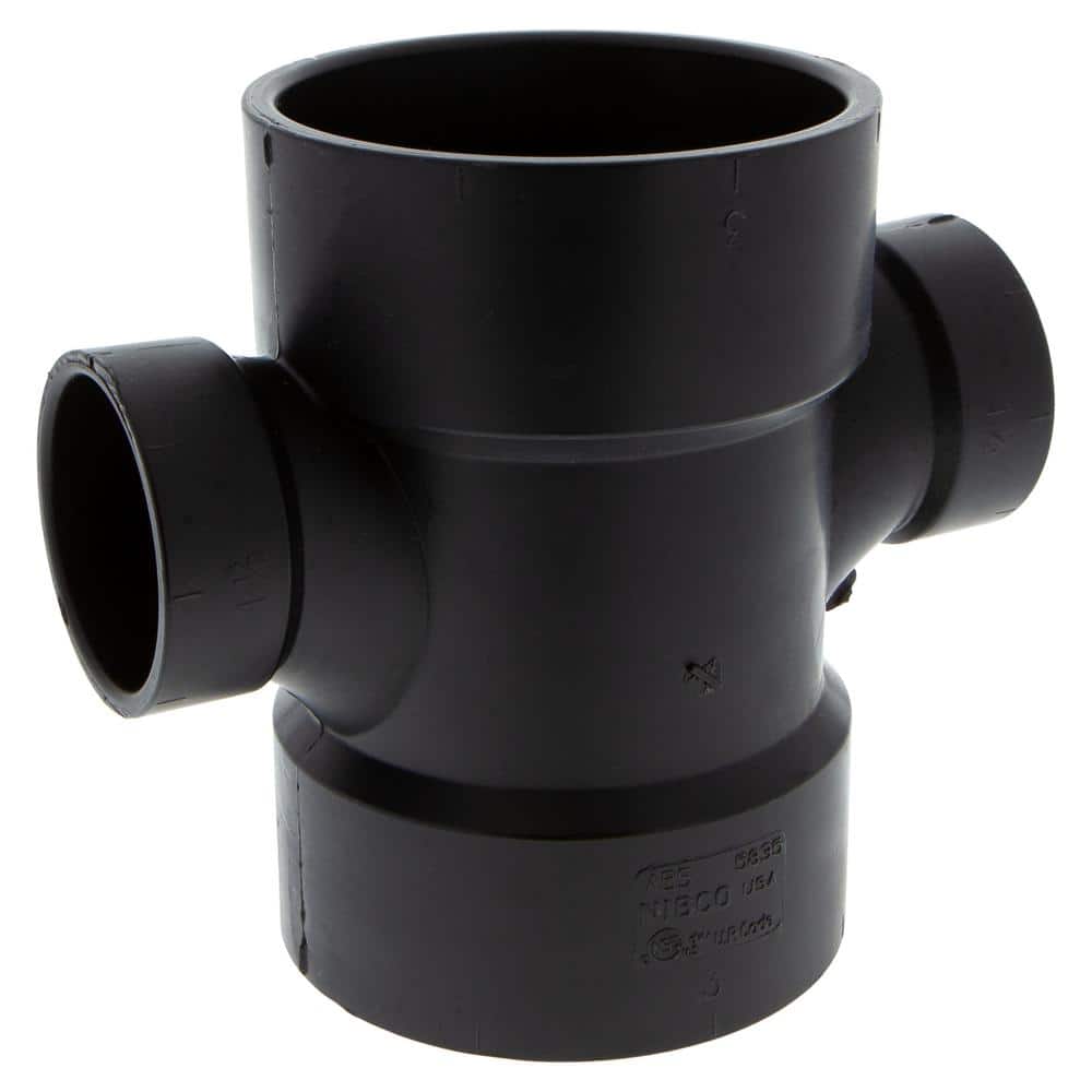 NIBCO 3 in. x 3 in. x 1-1/2 in. x 1-1/2 in. ABS DWV All Hub Double
