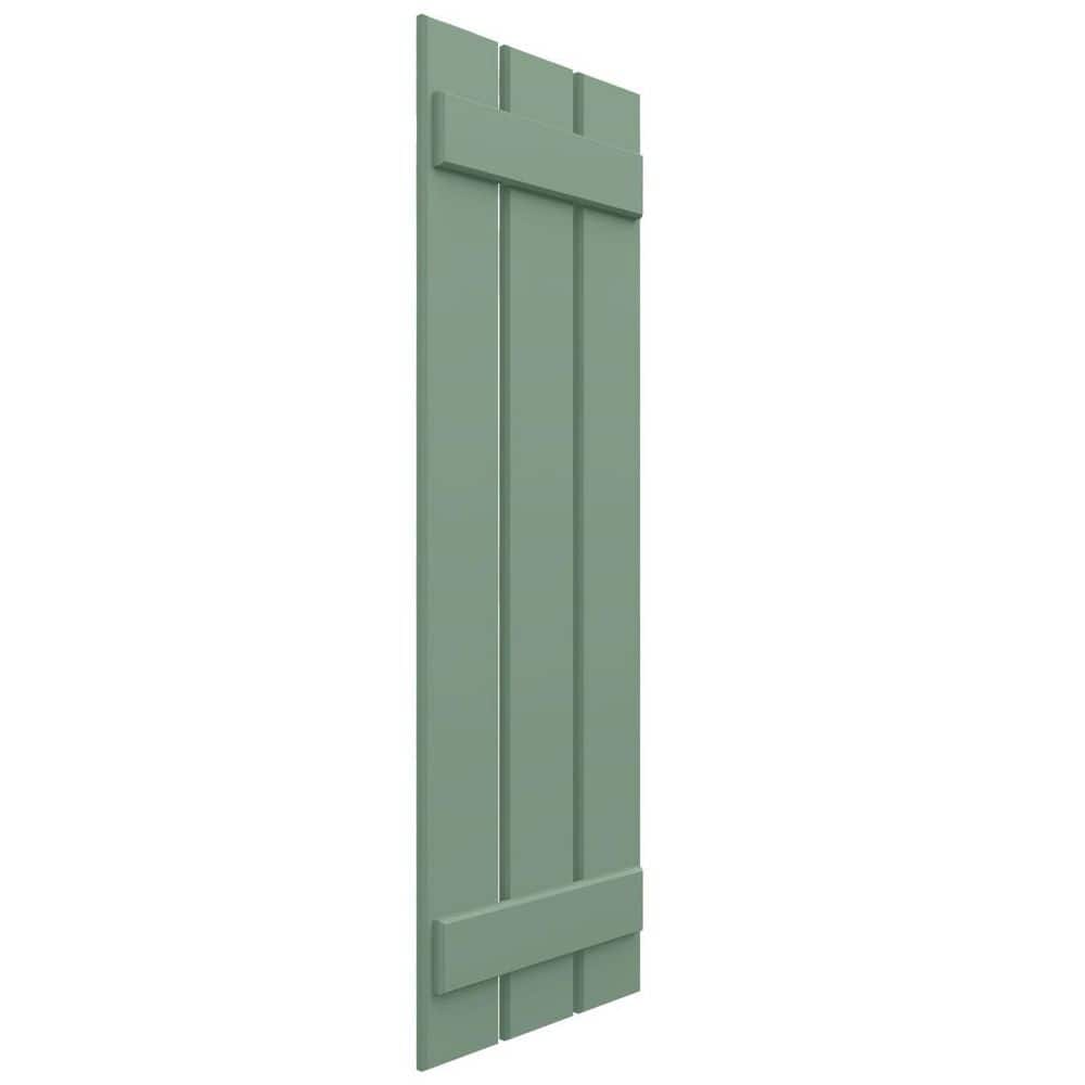 23 in. W x 44 in. H EnduraCore Composite, 4-Board Spaced Board-n-Batten Shutters, Track Green (Pair-No Hardware) price history on PriceWatchPro