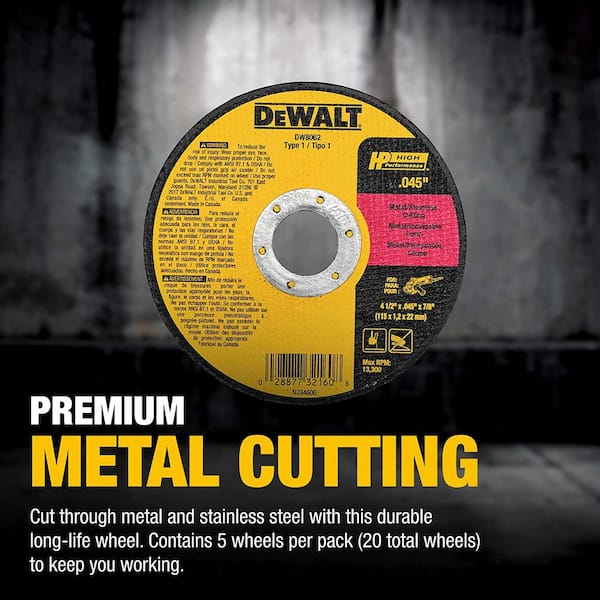 DEWALT Steel 4.5-in Cutting/Grinding Wheel DEWALT Steel 4.5-in Cutting/Grinding Wheel