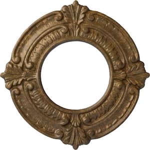 5/8 in. x 9 in. x 9 in. Polyurethane Benson Ceiling Medallion, Rubbed Bronze