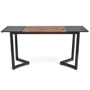 63 in. W Large Computer Desk Study Workstation Conference Table Home Office