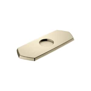 Locarno 7 in. Length 0.3 in. Height Metal Base Plate in Brushed Nickel