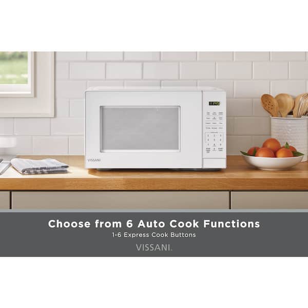 1.1 cu. ft. 1000-Watt Countertop Microwave in White