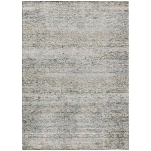 Chantille Machine Washable Indoor/Outdoor Abstract ACN2154 Granite 9 ft. x 12 ft. Area Rug