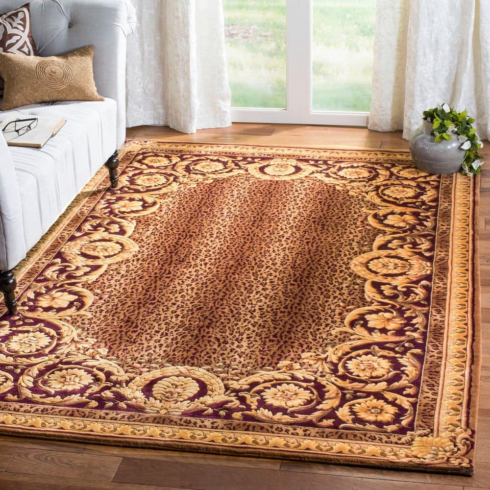 Florence 9 ft. x 12 ft. Purple Animal Print Area Rug price history on PriceWatchPro