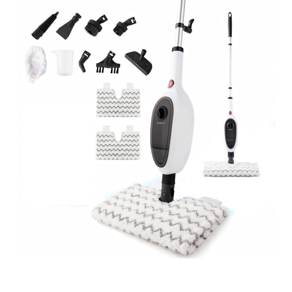 Corded Rotating Steam Mop for Hard Floors Tile Kitchen w Double-Sided Flip Design, 10-in-1 Attachments, Fast Heating price history on PriceWatchPro