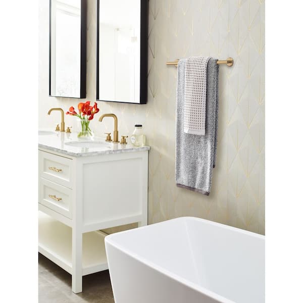 Arrondi 18 in. (457 mm) L Towel Bar in Champagne Bronze
