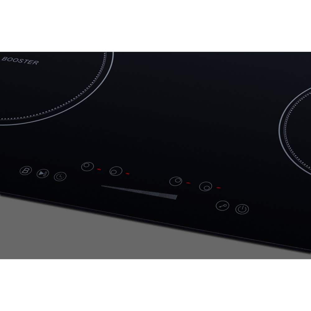 Summit 30" Black Ceramic Glass Induction Cooktop