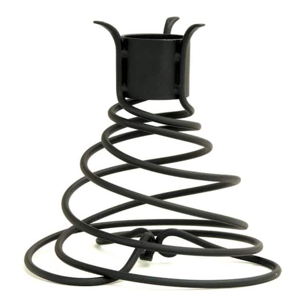 Achla Designs Helix Gazing Globe Ball Stand, 10.5 in. Tall, Black Powder Coat Finish