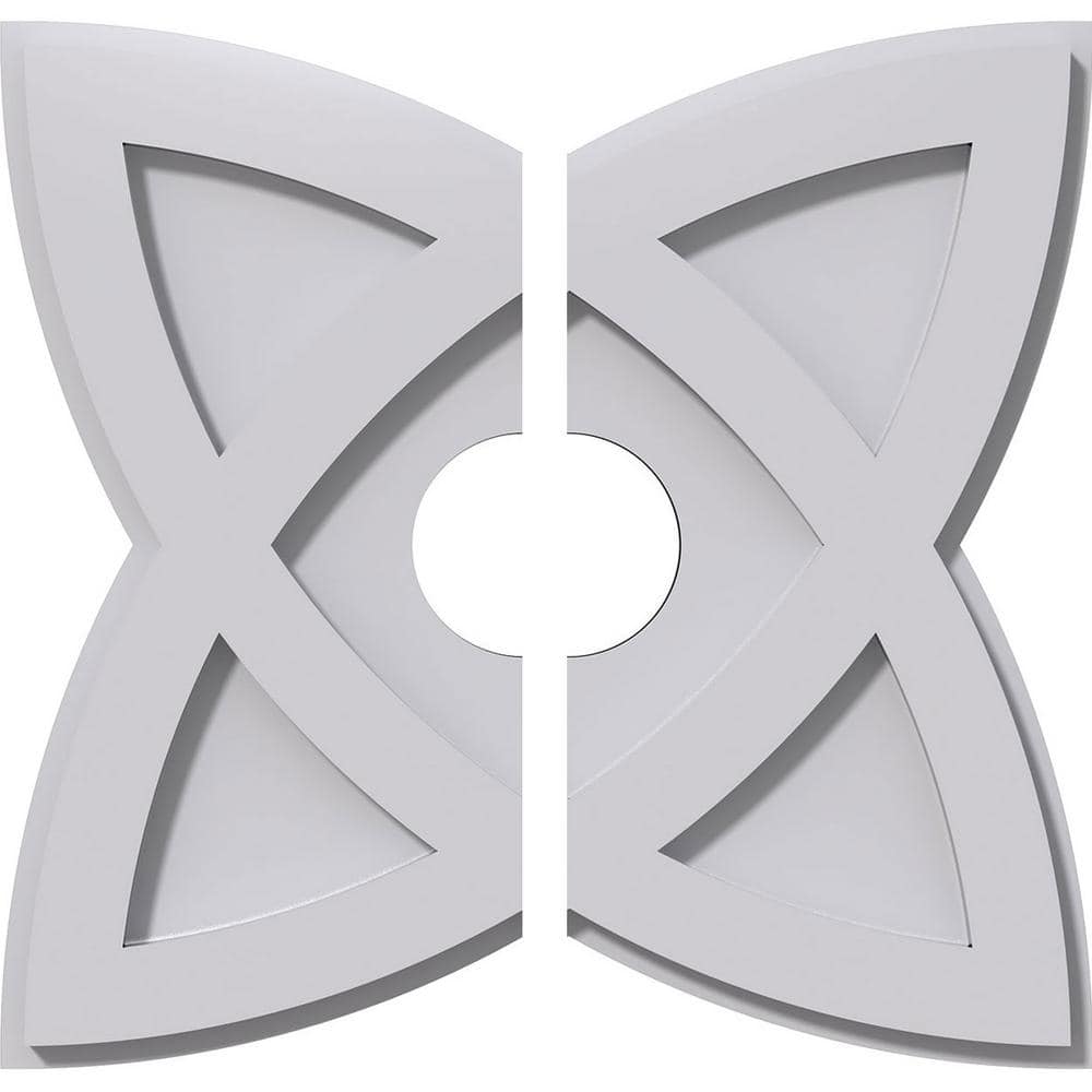 1 in. P X 5-1/4 in. C X 14 in. OD X 3 in. ID Cosmo Architectural Grade PVC Contemporary Ceiling Medallion, Two Piece price history on PriceWatchPro