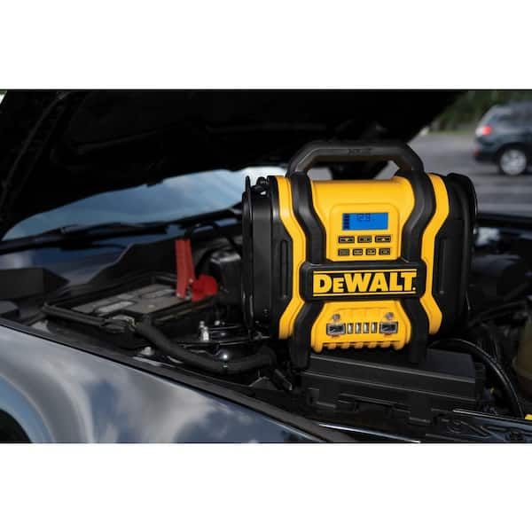 dewalt dxaeps14 1600 peak amp power station jump starter air compressor