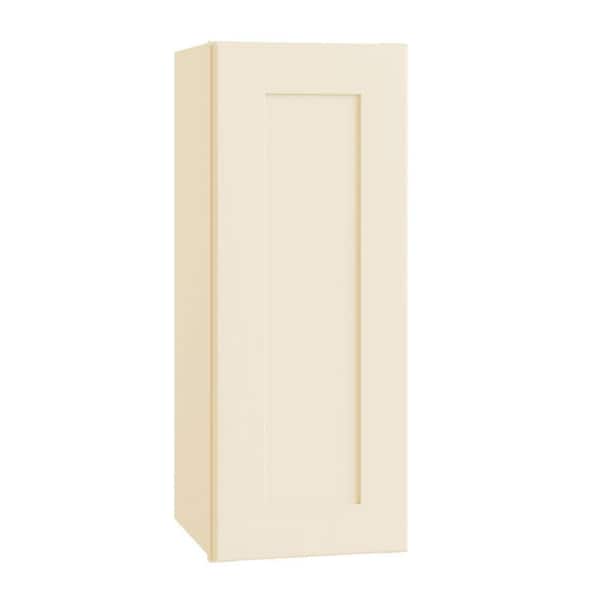 Home Decorators Collection Newport 15 in. W x 12 in. D x 30 in. H Assembled Plywood Wall Kitchen Cabinet in Blended Cream with Soft Close