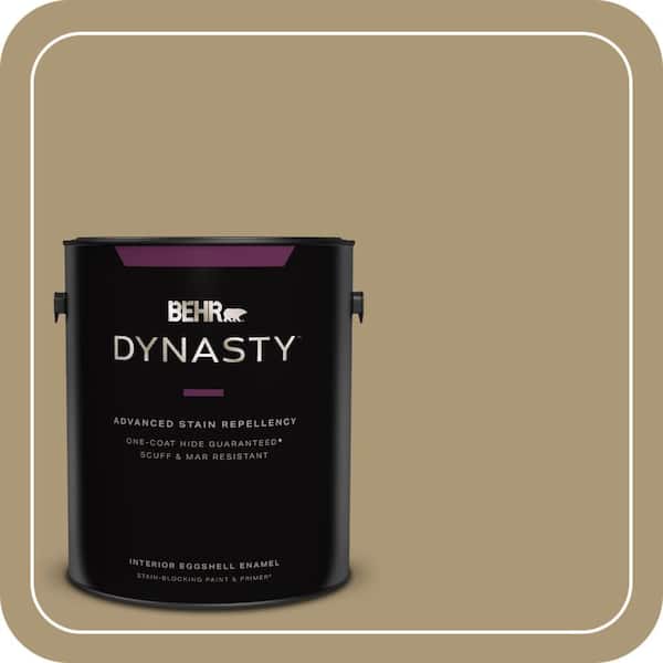 BEHR DYNASTY 1 gal. #ICC-78 Earthenware Eggshell Enamel Interior Stain-Blocking Paint & Primer