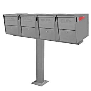 Mail Boss Locking Post-Mount Mailbox with High Security Reinforced