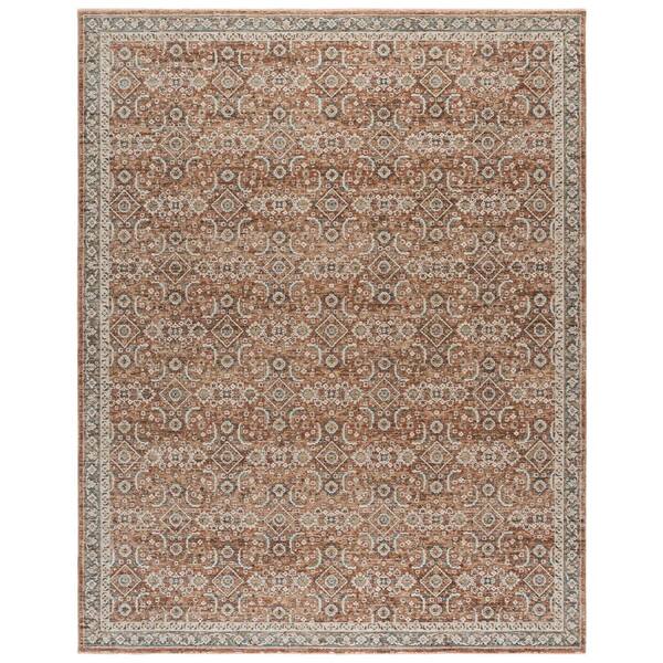 Sarafina 10 ft. x 13 ft. Copper/Blue Persian Area Rug