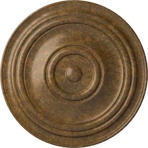 2-1/2 in. x 31-1/2 in. x 31-1/2 in. Polyurethane Traditional Ceiling Medallion, Rubbed Bronze