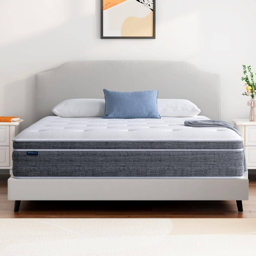 PICCHESS 10 in. Full Medium Hybrid Mattress,Bed-in-a-Box Mattress HD ...