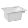 MUSTEE Vector 22 in. x 25 in. Fiberglass Self-Rimming MultiTask Sink in ...