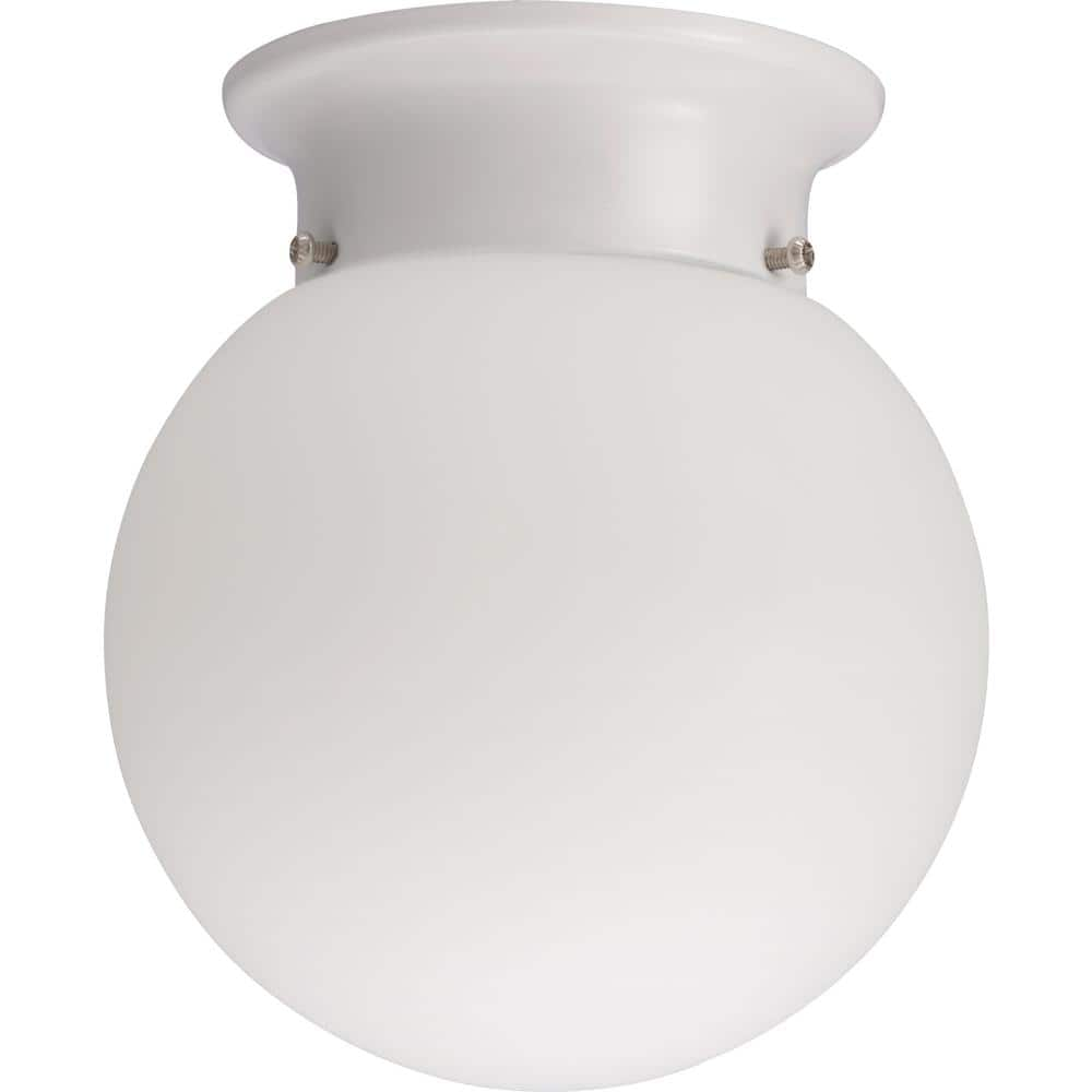 UPC 745975204267 product image for 1-Light White Fluorescent Ceiling Flush Mount | upcitemdb.com