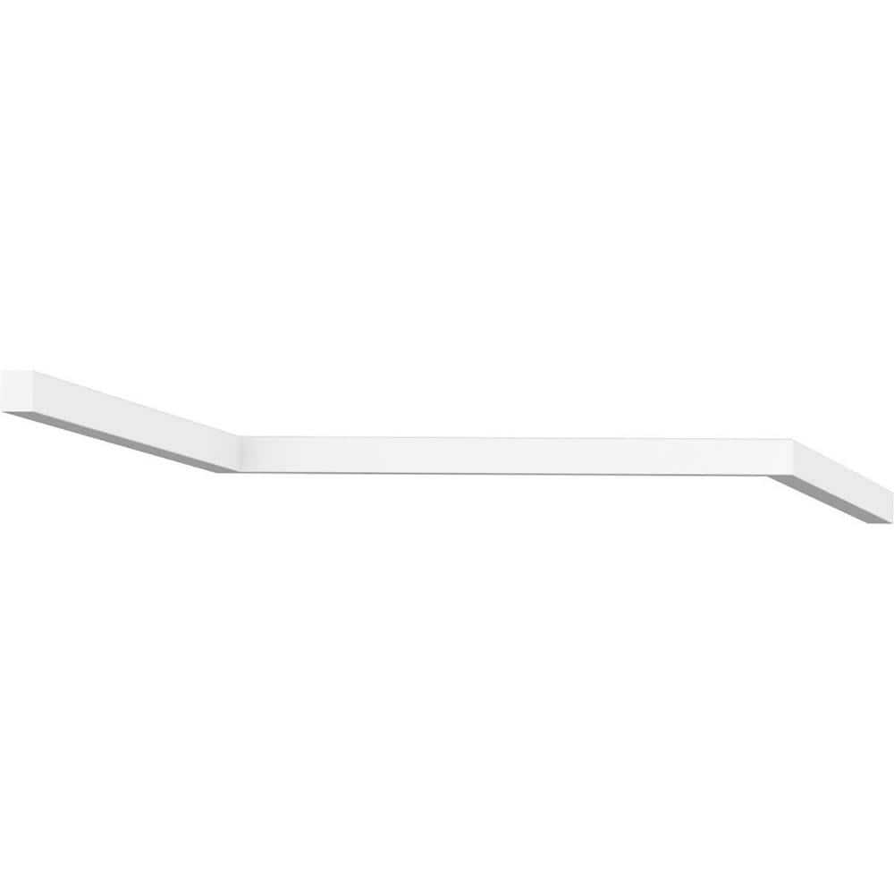 96" White PVC Stop Moulding for Doors and Windows