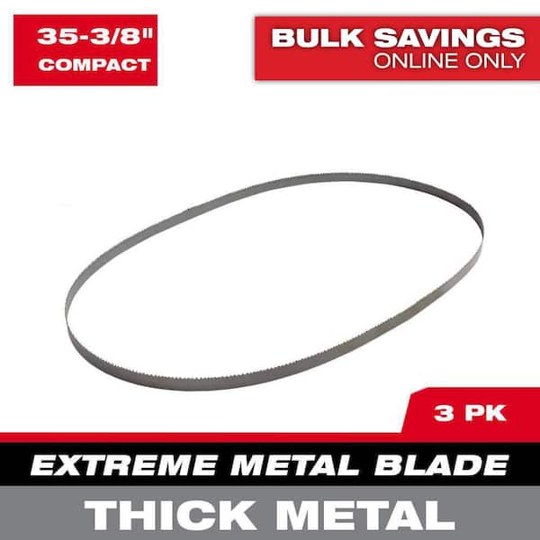 35-3/8 in. 8/10 TPI Compact Extreme Thick Metal Cutting Band Saw Blade (3-Pack) For M18 FUEL/Corded Compact Bandsaw