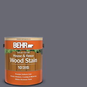1 gal. #T16-15 Charcoal Plum Solid Color House and Fence Exterior Wood Stain