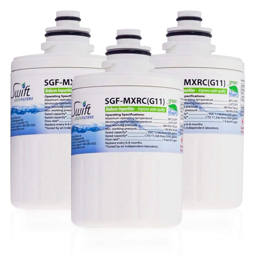 Swift Green Filters SGF-MXRC Compatible Refrigerator Water Filter for GE Smartwater FXRC, MXRC, 46-9905 (3-Pack) -  SGF-MXRC-3Pack
