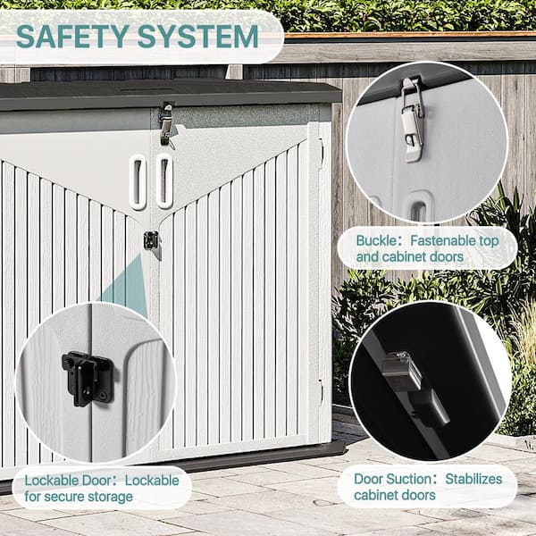 Sizzim 52 in. W x 28 in. D x 39 in. H Horizontal Outdoor PE
