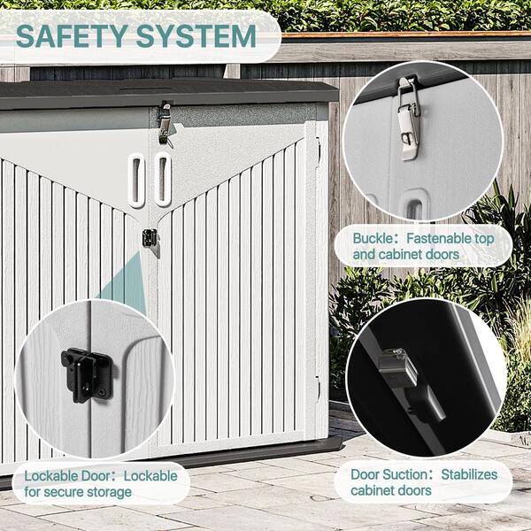 Sizzim 52 in. W x 28 in. D x 39 in. H Horizontal Outdoor PE