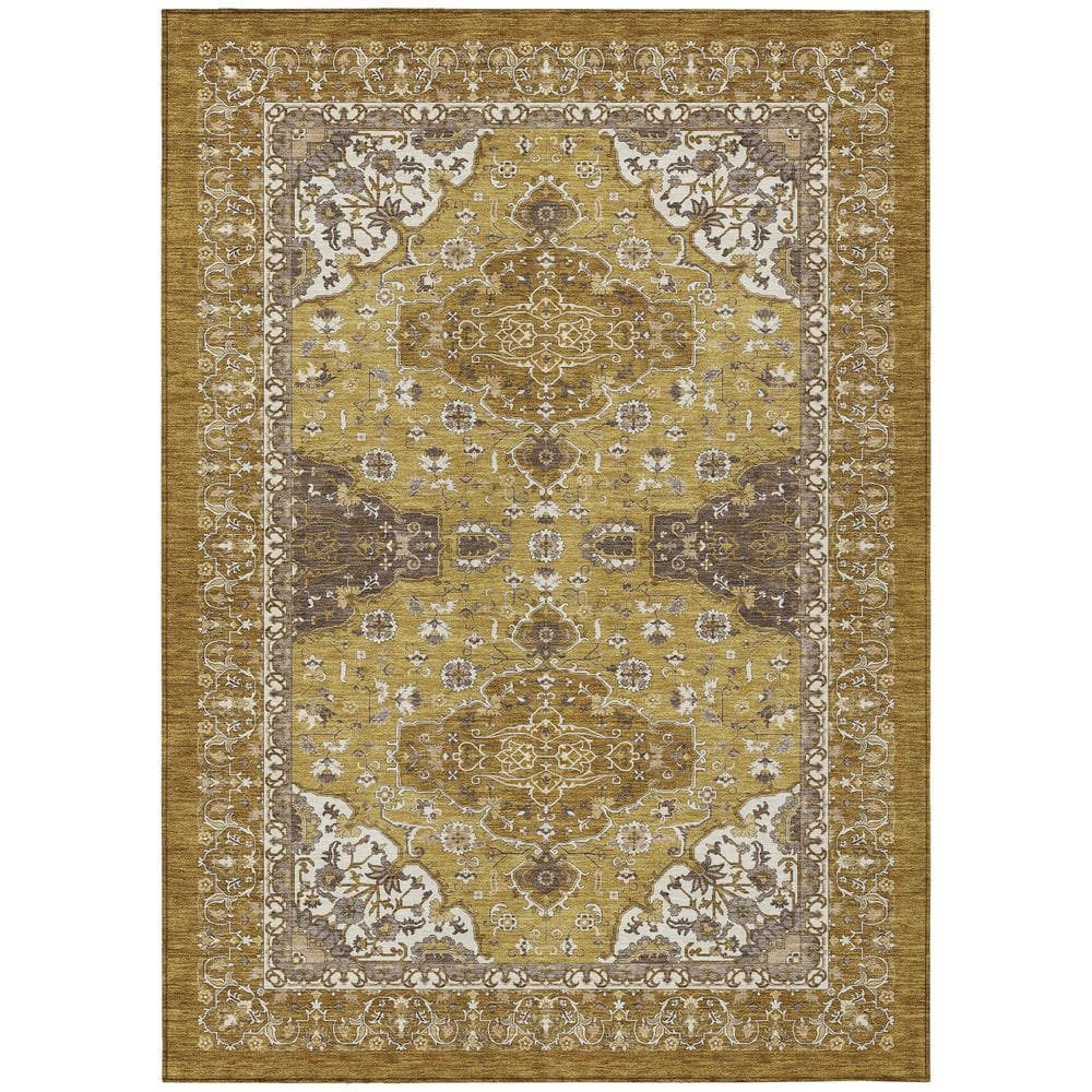 Chantille Machine Washable Indoor/Outdoor Abstract ACN2854 Walnut 3 ft. x 5 ft. Area Rug price history on PriceWatchPro