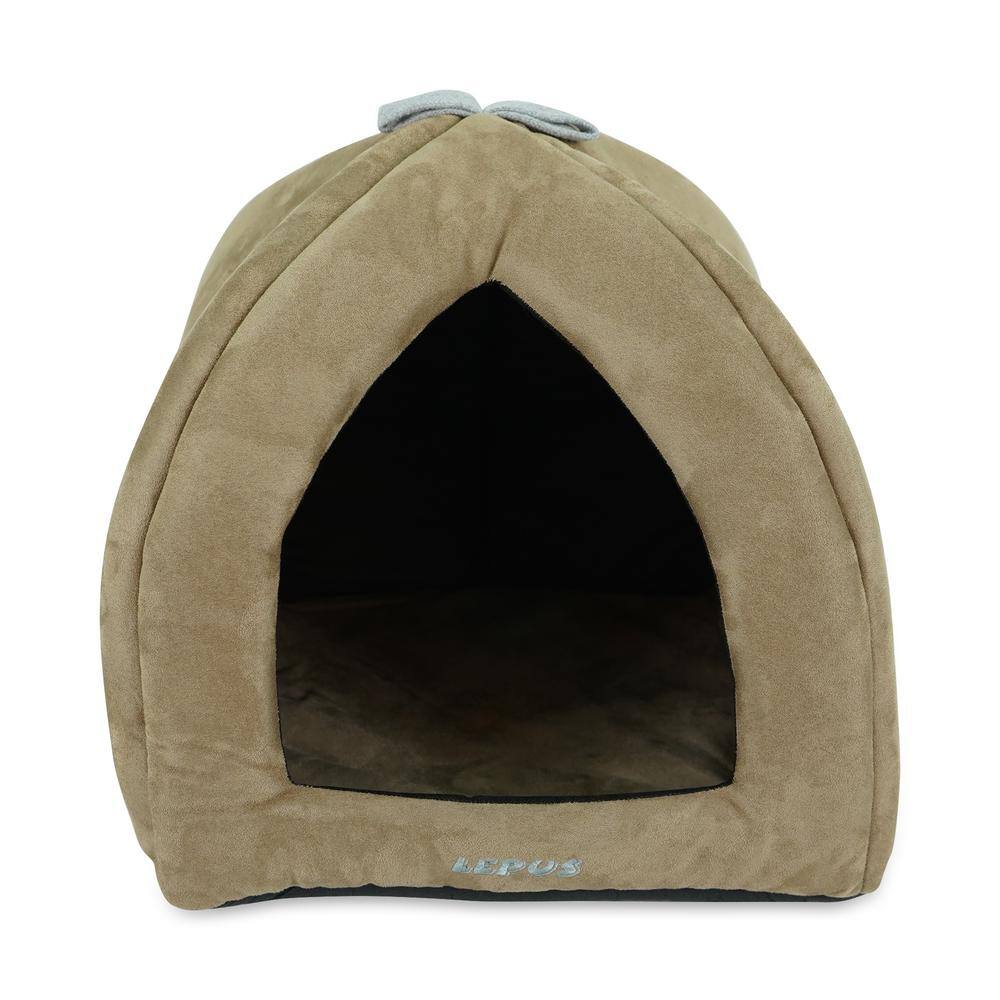 Soft Cotton Pet Dog Bed House Warm For Sleeping Cozy Hut Cave Kennel Polyfoam 