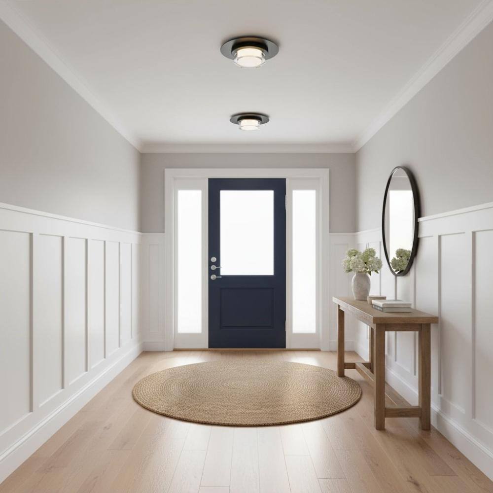12 in. White Round Low Profile LED Flush Mount Ceiling Light price history on PriceWatchPro