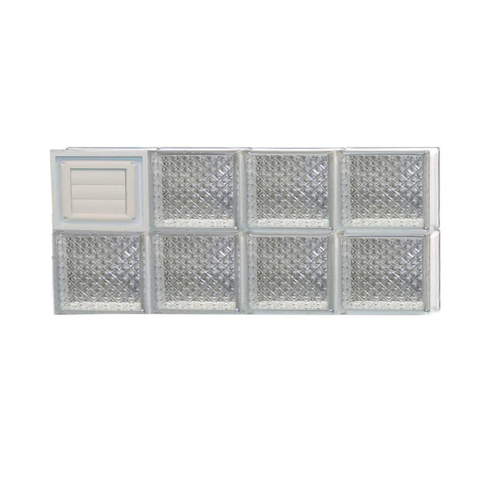 Clearly Secure 31 in. x 11.5 in. x 3.125 in. Frameless Diamond Pattern ...