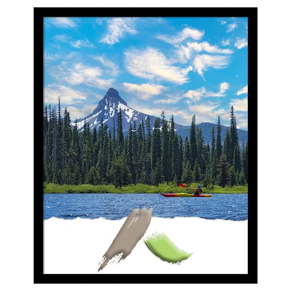 Amanti Art Black Gallery Deep Wood Picture Frame Opening Size 16x20 in.