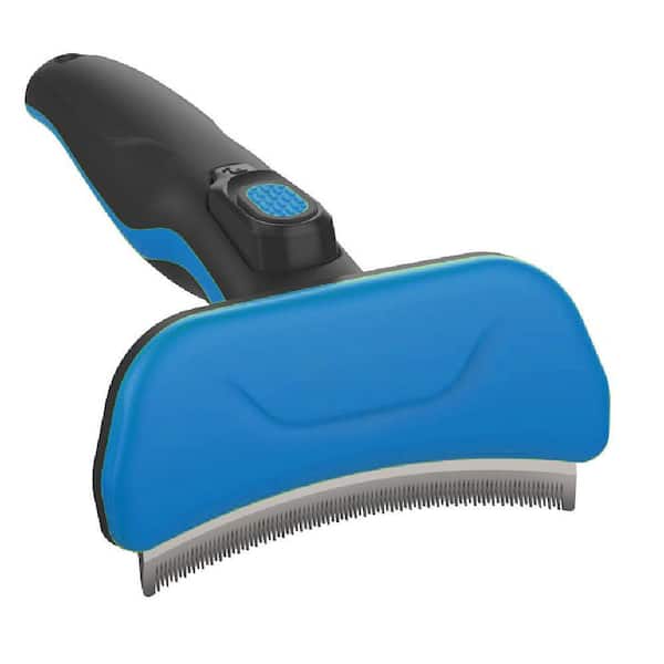 Fur-Guard Easy Self-Cleaning Grooming Deshedder Pet Comb Blue