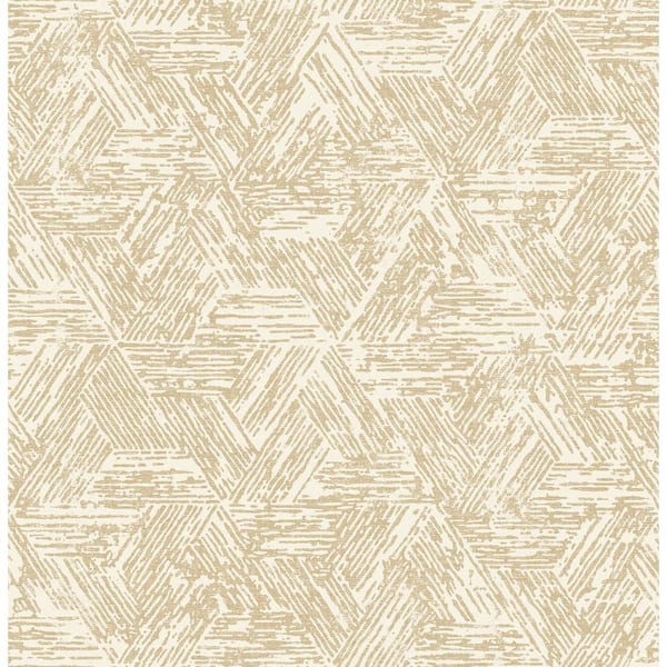 A-Street Prints Retreat Quilted Geometric Brown Nonpasted Non Woven Wallpaper