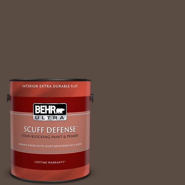 BEHR PREMIUM PLUS 1 gal. #MQ2-39 Rare Wood Semi-Gloss Enamel Low