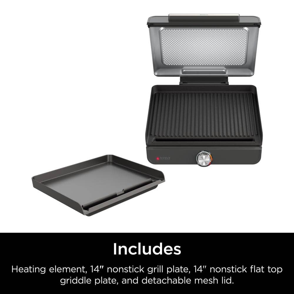 Ninja Sizzle Smokeless Nonstick Indoor Grill with Griddle