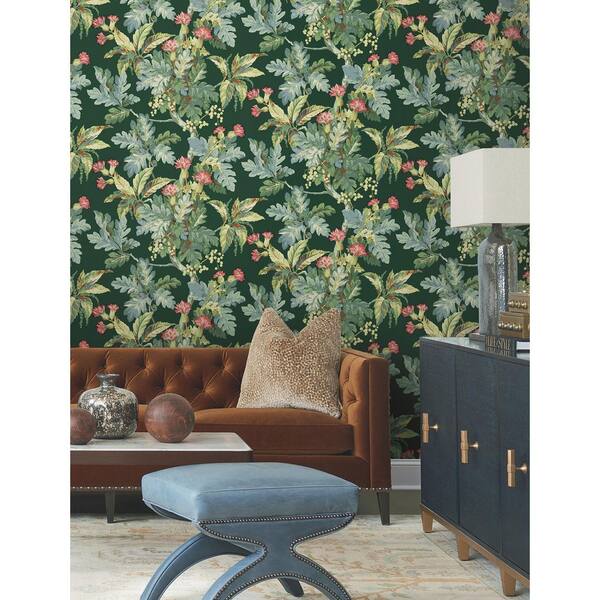 Briarwood Green Wallpaper