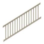 Bella Premier Series 8 ft. x 36 in. Clay Vinyl Stair Rail Kit with Square Balusters