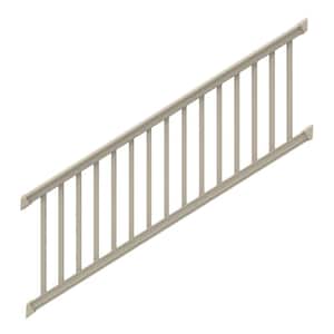 Bella Premier Series 8 ft. x 36 in. Clay Vinyl Stair Rail Kit with Square Balusters