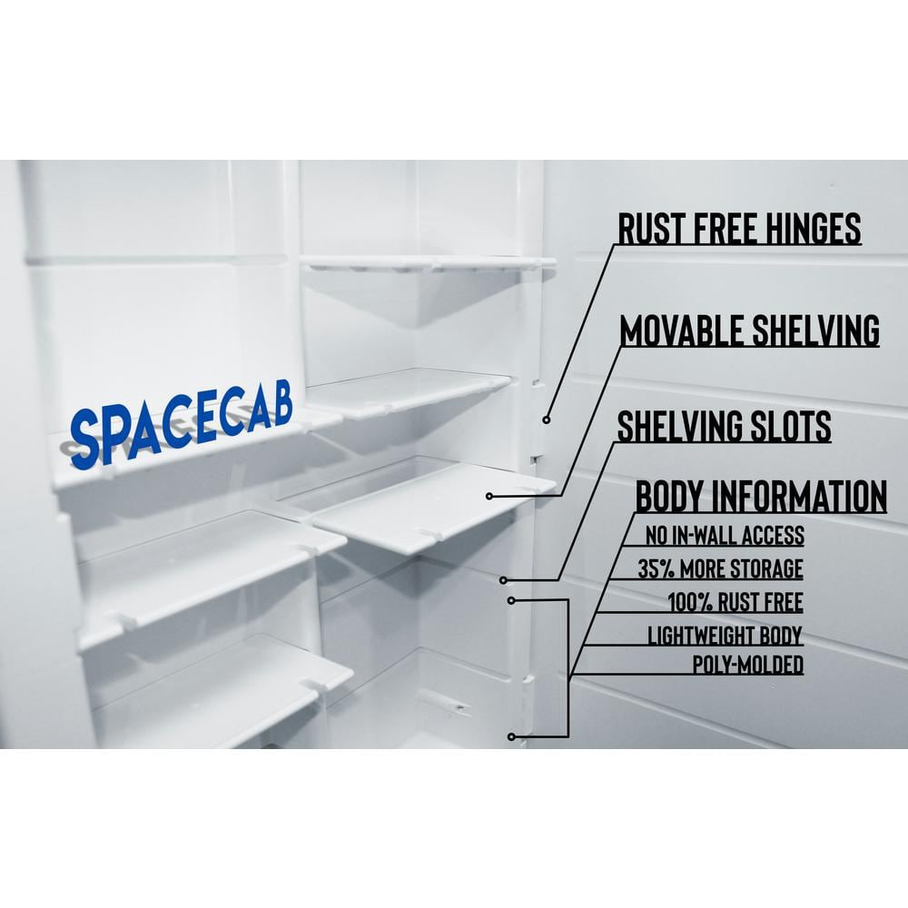 Zaca 16" x 36" Recessed Medicine Cabinet with Adjustable Shelves