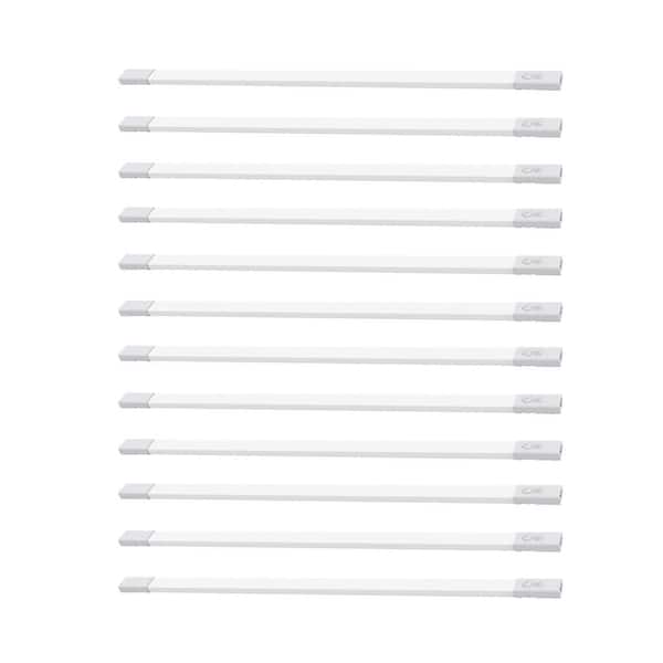 Feit Electric 32.5 in. (Fits 36 in. Cabinet) Plug-in White Dimmable LED Color Changing CCT Onesync Under Cabinet Light Bar (12-Pack)
