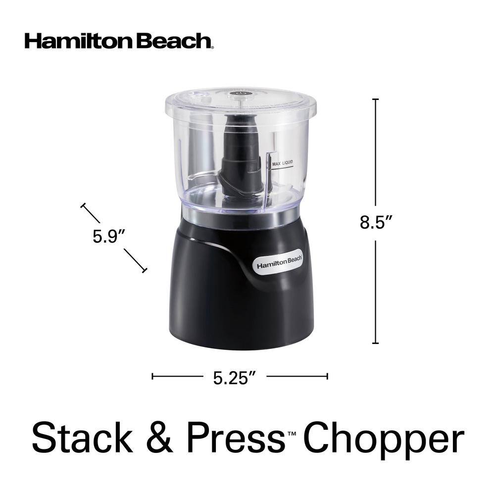 Hamilton Beach 3-Cup Black Electric Food Chopper and Processor